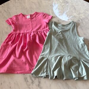 Hanna Andersson Pink and Green Kids Dresses